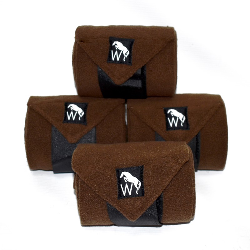 LPW01 Fleece bandages in Brown and Khaki